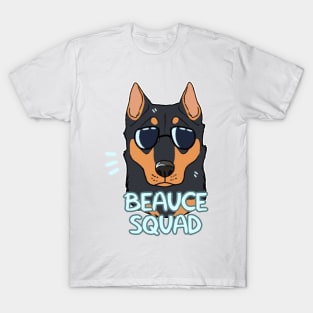 BEAUCERON SQUAD (black and tan cropped) T-Shirt